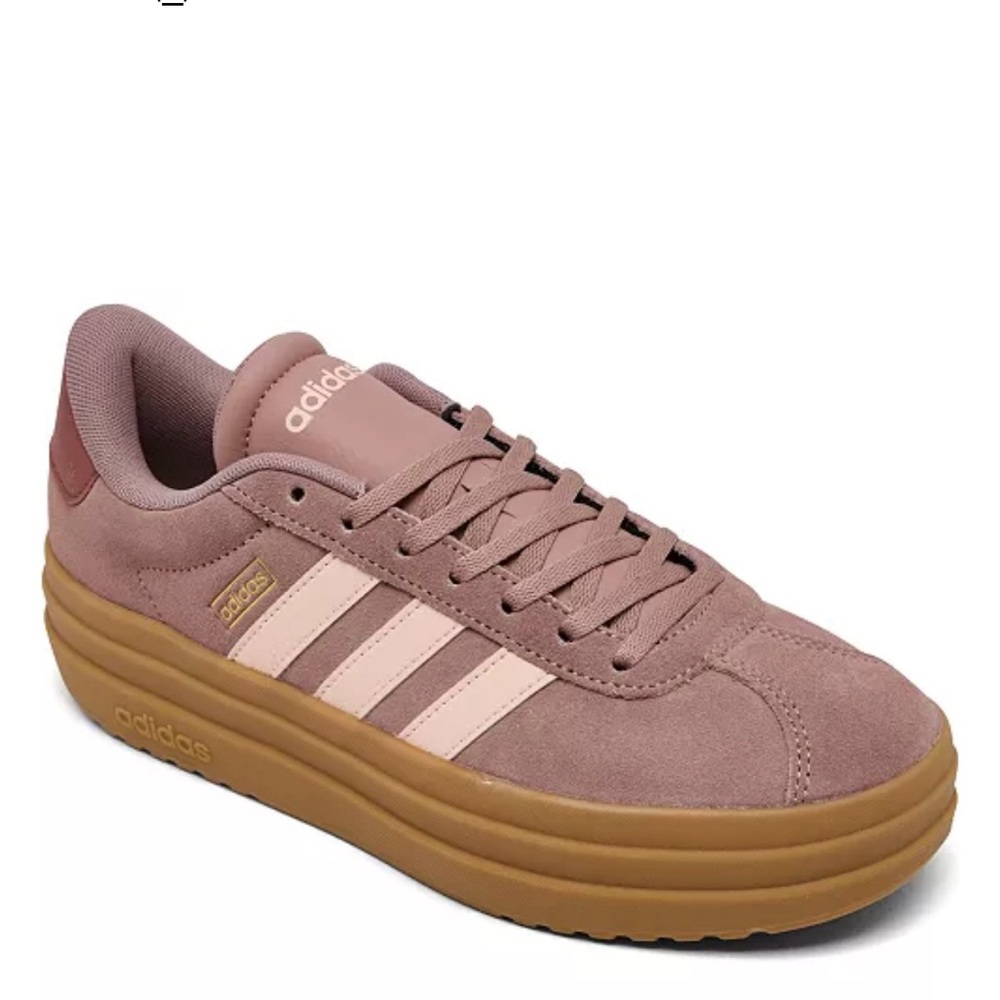 New without tag or box.
Adidas Women's Mauve and Tan Sneakers VL Court